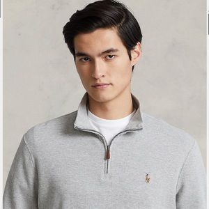 Polo Estate Rib Long Sleeve 1/4 Zip